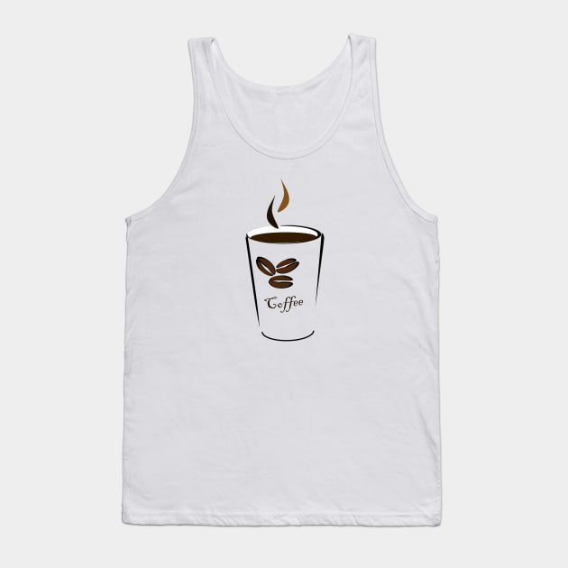 Coffee Tank Top by hldesign